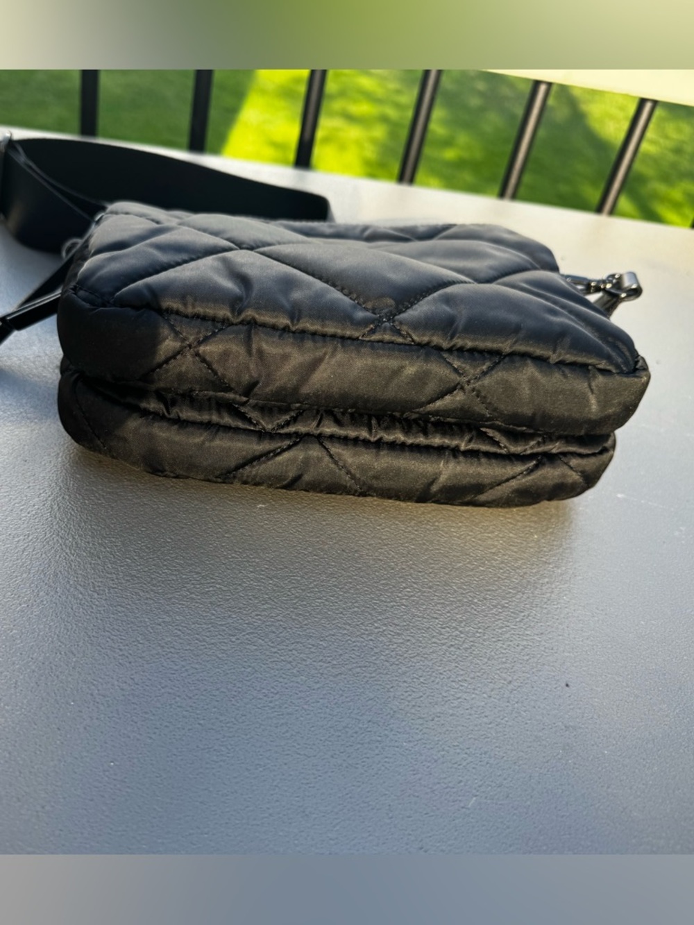 MZ Wallace Black Madison Quilted Crossbody Bag with Adjustable Strap - Picture 13 of 15
